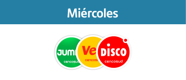 Miércoles - Jumbo, Disco y Vea